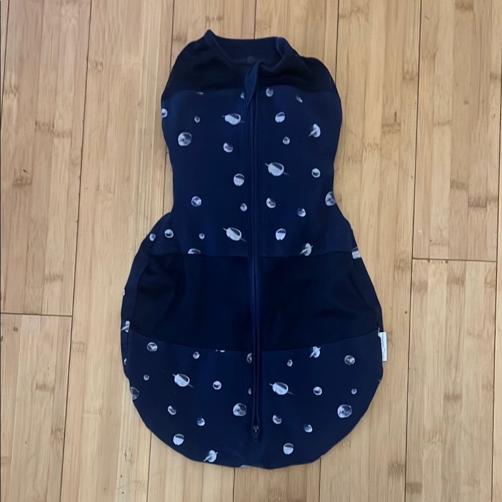 Snoo Blue and White Planet Sleep Sack Pajamas